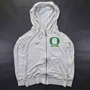 Nike Women's Small 2017 Oatmeal Beige University Of Oregon Ducks Full Zip Jacket